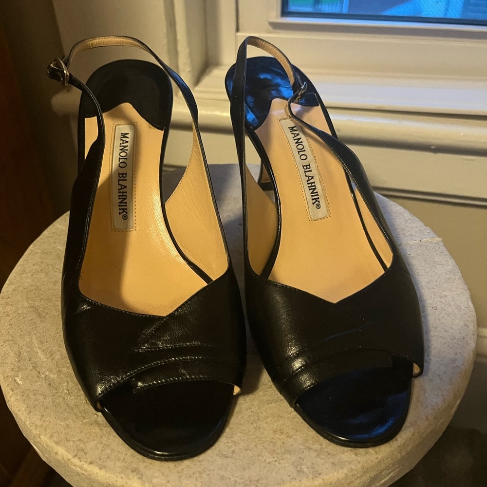 Manolo Blahnik Slingback Sandals